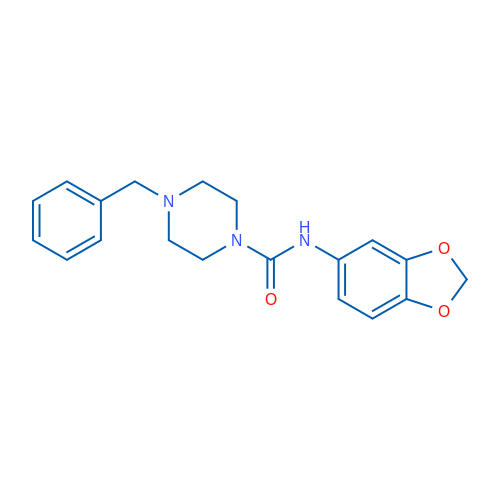 N-(2H-1,3-Benzodioxol-5-yl)-4-benzylpiperazine-1-carboxamide 1g