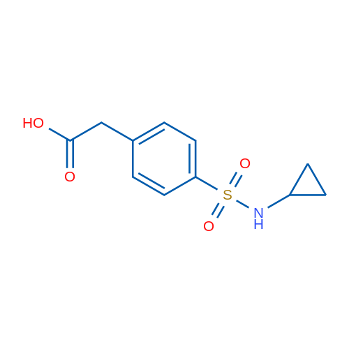 2-[4-(Cyclopropylsulfamoyl)phenyl]acetic acid 1g