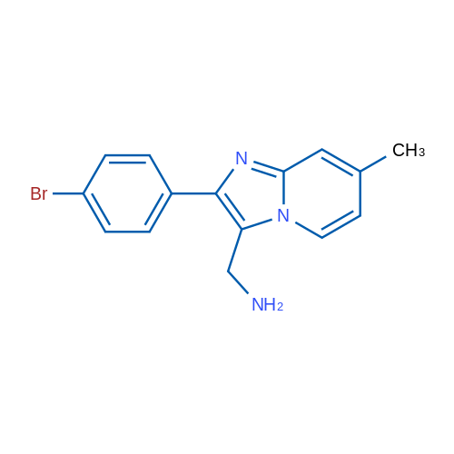 (2-(4-Bromophenyl)-7-methylimidazo[1,2-a]pyridin-3-yl)methanamine 1g