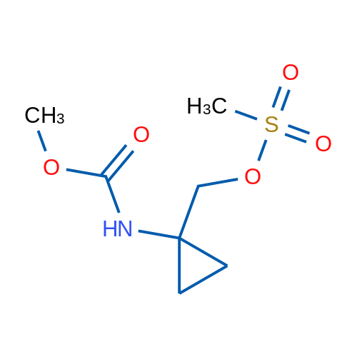 (1-((Methoxycarbonyl)amino)cyclopropyl)methyl methanesulfonate 1g