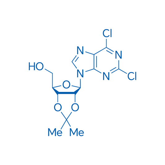 ((3aR,4R,6R,6aR)-6-(2,6-Dichloro-9H-purin-9-yl)-2,2-dimethyltetrahydrofuro[3,4-d][1,3]dioxol-4-yl)methanol 5g