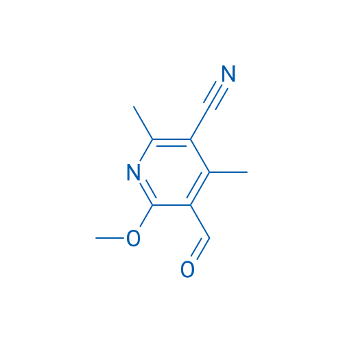 5-Formyl-6-methoxy-2,4-dimethylnicotinonitrile 250mg