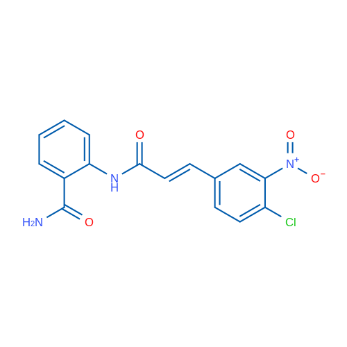 2-[(2E)-3-(4-Chloro-3-nitrophenyl)prop-2-enamido]benzamide 1g