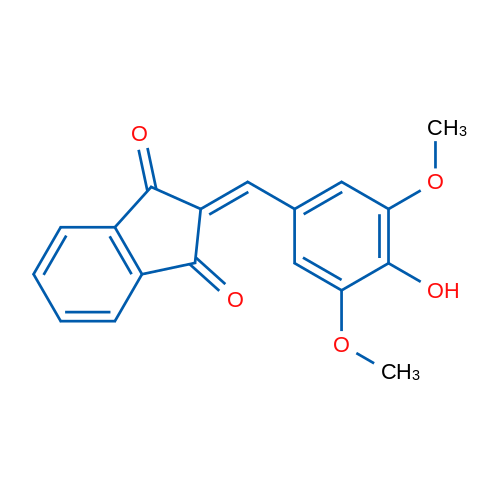 2-[(4-Hydroxy-3,5-dimethoxyphenyl)methylidene]-2,3-dihydro-1H-indene-1,3-dione 1g
