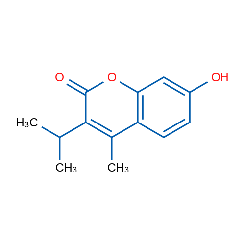 7-Hydroxy-3-isopropyl-4-methyl-2H-chromen-2-one 5g