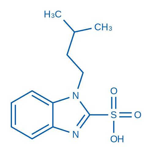 1-Isopentyl-1H-benzo[d]imidazole-2-sulfonic acid 250mg