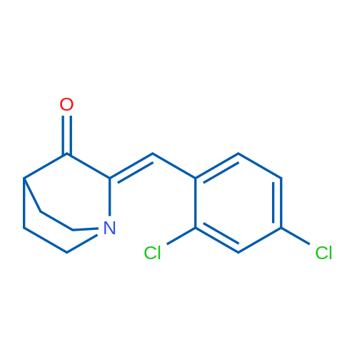 (2Z)-2-[(2,4-Dichlorophenyl)methylidene]-1-azabicyclo[2.2.2]octan-3-one 1g