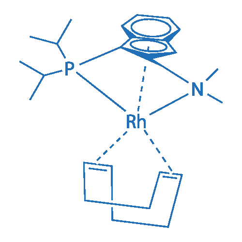 3-Di-i-propylphosphoranylidene-2-(N,N-dimethylamino)-1H-indene(1,5-cyclooctadiene)rhodium(I) 1g