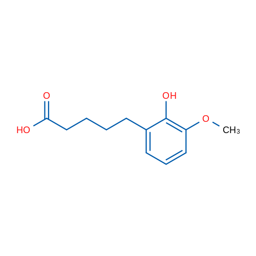 5-(2-Hydroxy-3-methoxyphenyl)pentanoic acid 1g