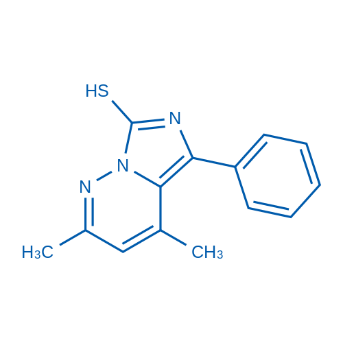 2,4-Dimethyl-5-phenylimidazo[1,5-b]pyridazine-7-thiol 1g