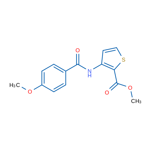Methyl 3-(4-methoxybenzamido)thiophene-2-carboxylate 1g