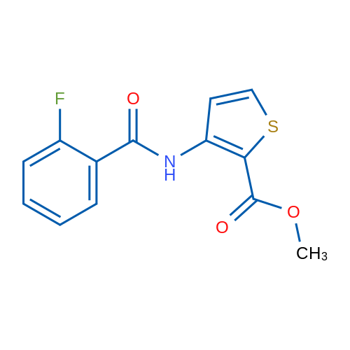 Methyl 3-(2-fluorobenzamido)thiophene-2-carboxylate 1g