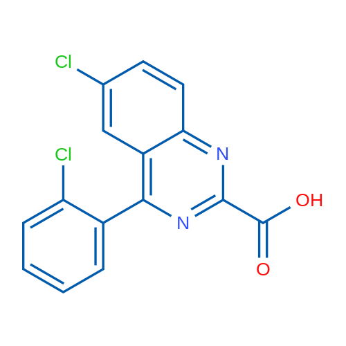 6-Chloro-4-(2-chlorophenyl)quinazoline-2-carboxylic acid 250mg