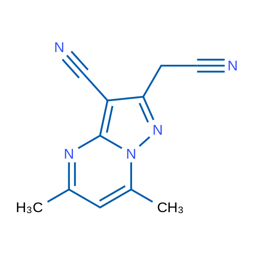 2-(Cyanomethyl)-5,7-dimethylpyrazolo[1,5-a]pyrimidine-3-carbonitrile 1g