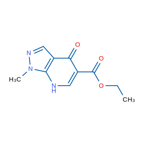 Ethyl 1-methyl-4-oxo-4,7-dihydro-1H-pyrazolo[3,4-b]pyridine-5-carboxylate 1g