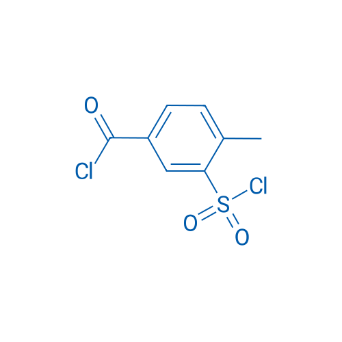 3-(Chlorosulfonyl)-4-methylbenzoyl chloride 250mg
