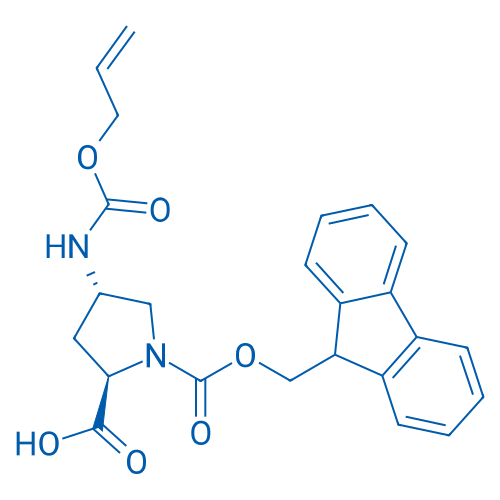 (2R,4S)-4-Alloc-amino-1-Fmoc-Pyrrolidine-2-carboxylic acid 50mg