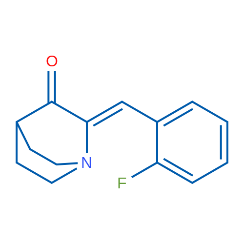 (2Z)-2-[(2-Fluorophenyl)methylidene]-1-azabicyclo[2.2.2]octan-3-one 1g