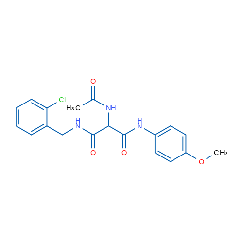 N-[(2-Chlorophenyl)methyl]-2-acetamido-N'-(4-methoxyphenyl)propanediamide 1g