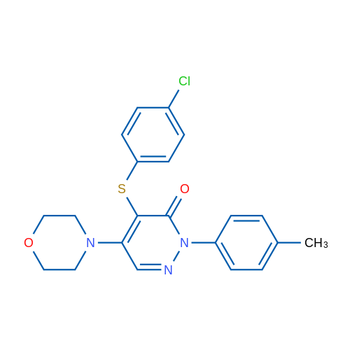 4-[(4-Chlorophenyl)sulfanyl]-2-(4-methylphenyl)-5-(morpholin-4-yl)-2,3-dihydropyridazin-3-one 5mg