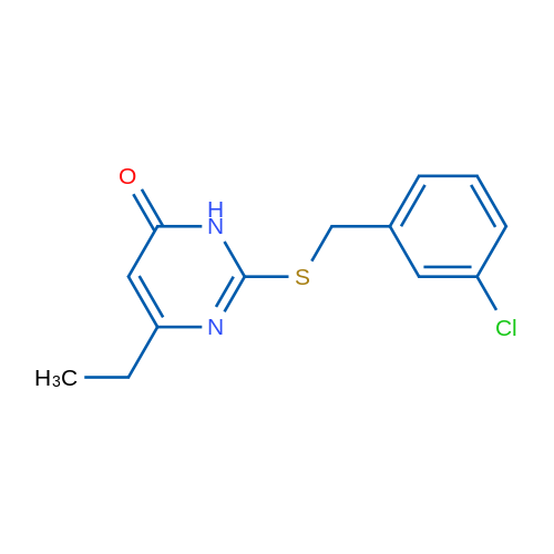 2-{[(3-chlorophenyl)methyl]sulfanyl}-6-ethyl-3,4-dihydropyrimidin-4-one 1g