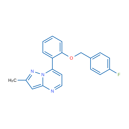7-{2-[(4-fluorophenyl)methoxy]phenyl}-2-methylpyrazolo[1,5-a]pyrimidine 1g