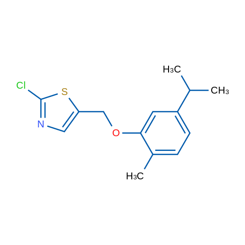 2-Chloro-5-{[2-methyl-5-(propan-2-yl)phenoxy]methyl}-1,3-thiazole 1g