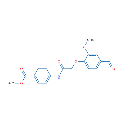 Methyl 4-(2-(4-formyl-2-methoxyphenoxy)acetamido)benzoate 1g