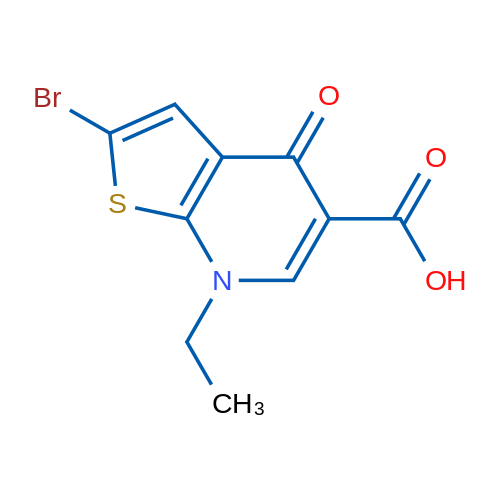 2-Bromo-7-ethyl-4-oxo-4,7-dihydrothieno[2,3-b]pyridine-5-carboxylic acid 1g