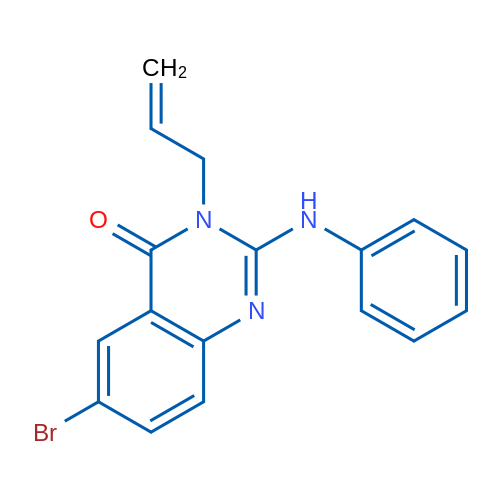 3-Allyl-6-bromo-2-(phenylamino)quinazolin-4(3H)-one 1g
