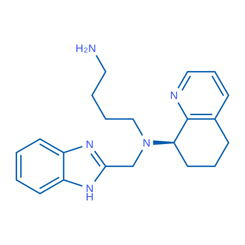 (R)-N1-((1H-Benzo[d]imidazol-2-yl)methyl)-N1-(5,6,7,8-tetrahydroquinolin-8-yl)butane-1,4-diamine 250mg