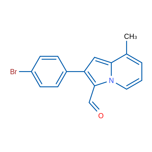 2-(4-Bromophenyl)-8-methylindolizine-3-carbaldehyde 1g