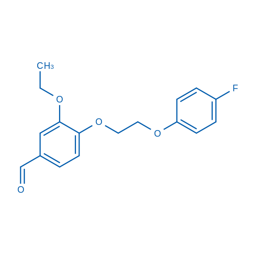3-Ethoxy-4-[2-(4-fluorophenoxy)ethoxy]benzaldehyde 250mg