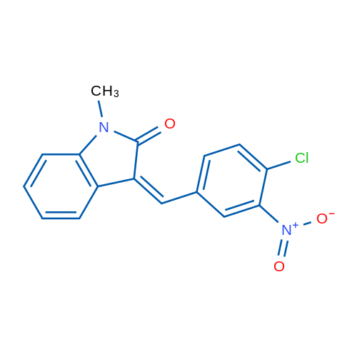 (3Z)-3-[(4-Chloro-3-nitrophenyl)methylidene]-1-methyl-2,3-dihydro-1H-indol-2-one 1g