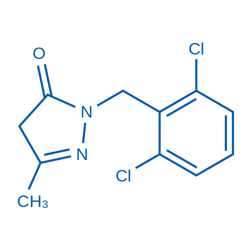 1-[(2,6-Dichlorophenyl)methyl]-3-methyl-4,5-dihydro-1H-pyrazol-5-one 5g