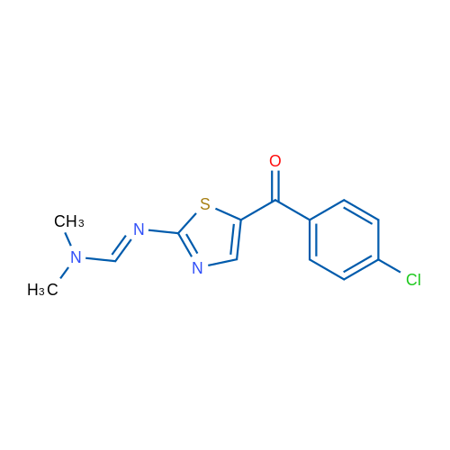 (E)-N'-[5-(4-Chlorobenzoyl)-1,3-thiazol-2-yl]-N,N-dimethylmethanimidamide 1g