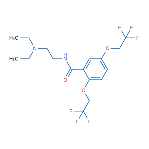 N-[2-(Diethylamino)ethyl]-2,5-bis(2,2,2-trifluoroethoxy)benzamide 1g