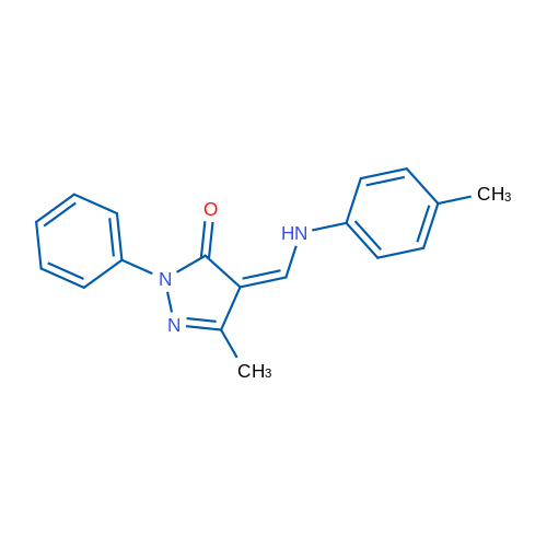 (4Z)-3-Methyl-4-{[(4-methylphenyl)amino]methylidene}-1-phenyl-4,5-dihydro-1H-pyrazol-5-one 1g