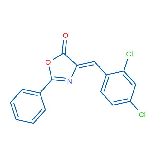 (4Z)-4-[(2,4-Dichlorophenyl)methylidene]-2-phenyl-4,5-dihydro-1,3-oxazol-5-one 1g