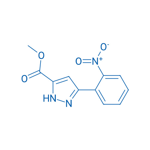 Methyl 3-(2-nitrophenyl)-1H-pyrazole-5-carboxylate 250mg