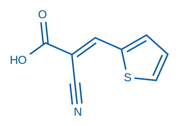 (E)-2-Cyano-3-(thiophen-2-yl)acrylic acid 250mg