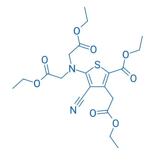 Diethyl 2,2'-((3-cyano-4-(2-ethoxy-2-oxoethyl)-5-(ethoxycarbonyl)thiophen-2-yl)azanediyl)diacetate 100g