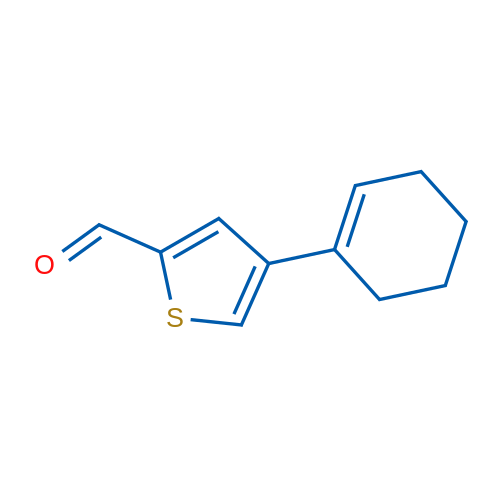 2-Thiophenecarboxaldehyde, 4-(1-cyclohexen-1-yl)- 1g