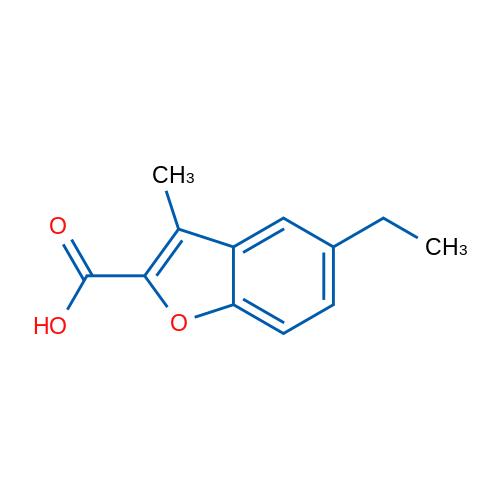 5-Ethyl-3-methyl-benzofuran-2-carboxylic acid 1g