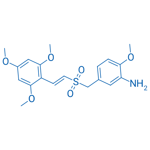 (E)-2-Methoxy-5-(((2,4,6-trimethoxystyryl)sulfonyl)methyl)aniline 250mg