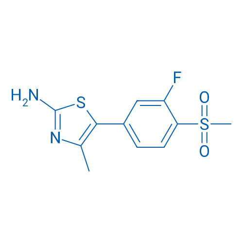 5-(3-Fluoro-4-(methylsulfonyl)phenyl)-4-methylthiazol-2-amine 1g