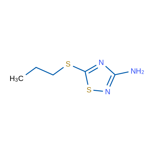 3-Amino-5-propylthio-1,2,4-thiadiazole 5g