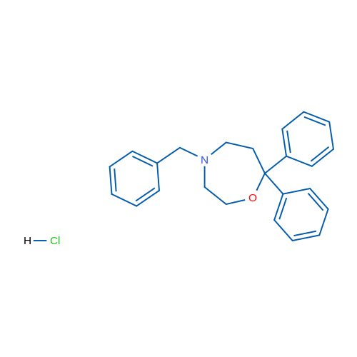 4-Benzyl-7,7-diphenyl-1,4-oxazepane hydrochloride 1g