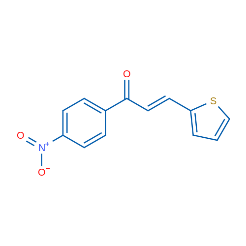 1-(4-Nitrophenyl)-3-(thiophen-2-yl)prop-2-en-1-one 5g