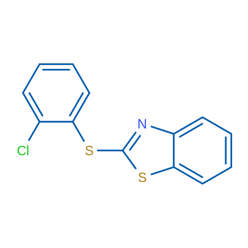 2-((2-Chlorophenyl)thio)benzo[d]thiazole 1g